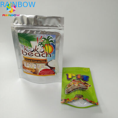 Colorido levántese la superficie de Matt de los bolsos de la bolsa con las muescas Ziplock superiores del rasgón