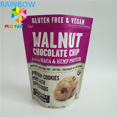 Bolsas plásticas de la impresión a todo color que empaquetan el color modificado para requisitos particulares para las comidas secadas