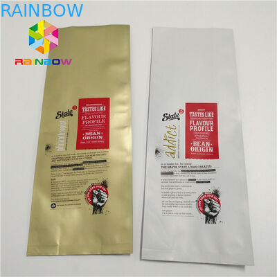 Bolsas plásticas que empaquetan, bolsos del tamaño grande del papel de aluminio con el lado del sello del patio de la válvula