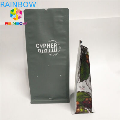 Bolsas plásticas que empaquetan, bolsos del tamaño grande del papel de aluminio con el lado del sello del patio de la válvula