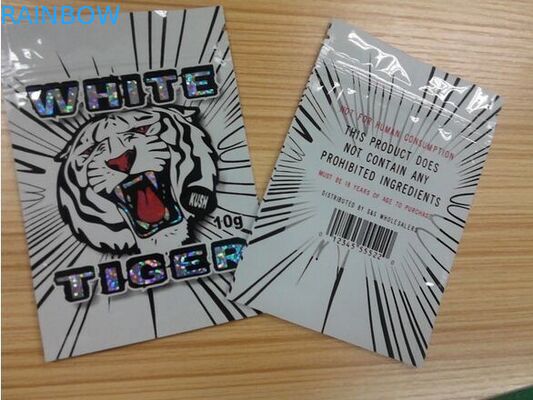 Ravure que imprime el material lateral de la lámina de mylar de la bolsa del sello tres con la manija del top de Ipper