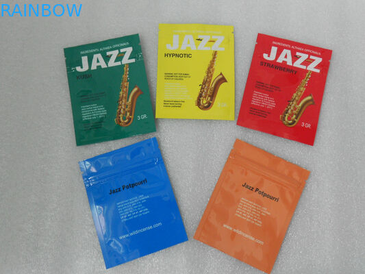 Bolsos plásticos de la cremallera de la bolsita del paquete con el material de la categoría alimenticia con color de CMYK