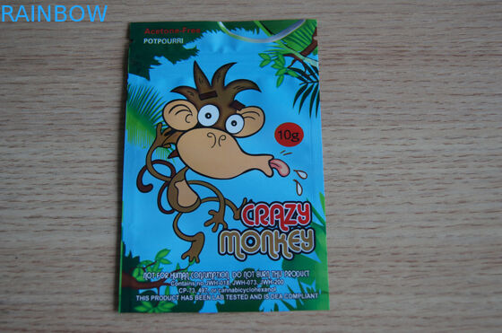 la cremallera plástica 40mg empaqueta el aire del sellado de oro - barrera grueso de 100 micrones