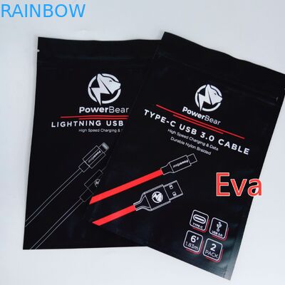 Bolsos sellados plástico del agujero de la ejecución para el empaquetado de los cargadores del coche del enchufe USB