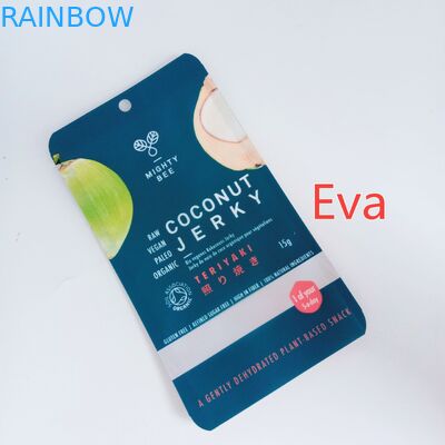 La aduana de la cremallera de Mylar imprimió el plástico puro de los bolsos del bocado para el tirón/los frutos secos del coco