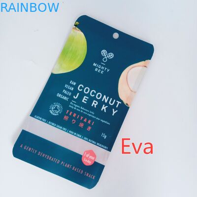 La aduana de la cremallera de Mylar imprimió el plástico puro de los bolsos del bocado para el tirón/los frutos secos del coco