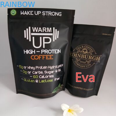 Las bolsitas de té aprobadas por la FDA empaquetado, claro se levantan bolsos con el golpecito del canalón