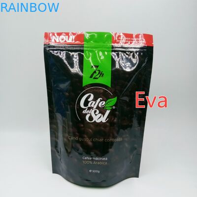 Plásticos de plata se levantan los bolsos 500g de la bolsa no tóxicos para el empaquetado del polvo del té del café