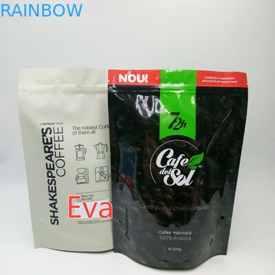 Plásticos de plata se levantan los bolsos 500g de la bolsa no tóxicos para el empaquetado del polvo del té del café