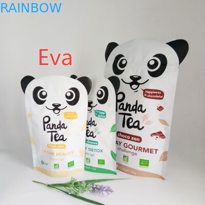 Plásticos de plata se levantan los bolsos 500g de la bolsa no tóxicos para el empaquetado del polvo del té del café