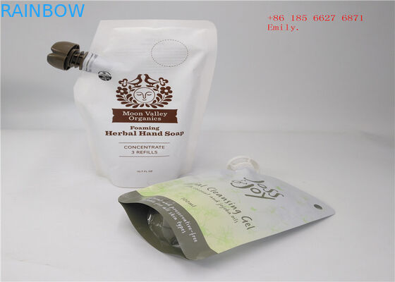 Bolsa reutilizable del canalón que empaqueta la categoría alimenticia plástica del apretón para el zumo de fruta