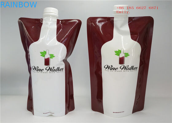 Bolsa reutilizable del canalón que empaqueta la categoría alimenticia plástica del apretón para el zumo de fruta