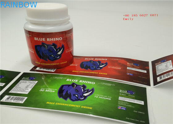 Etiquetas impermeables de la manga del encogimiento 3D del pegamento