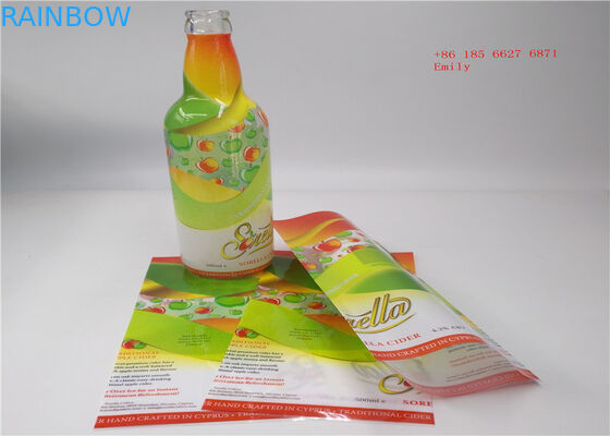 Etiquetas impermeables de la manga del encogimiento 3D del pegamento