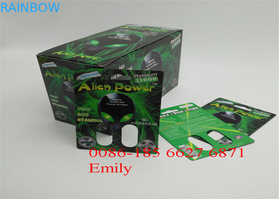 Tarjeta de la ampolla del color de CMYK que empaqueta para las píldoras masculinas del sexo 12000 PC MOQ