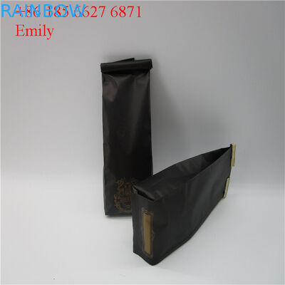 Zipper la bolsa de la hoja que empaqueta 250g 500g con la desgasificación de las válvulas unidireccionales