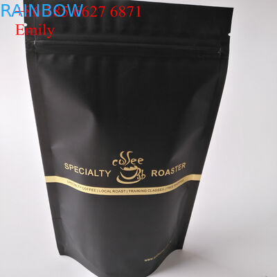 Zipper la bolsa de la hoja que empaqueta 250g 500g con la desgasificación de las válvulas unidireccionales