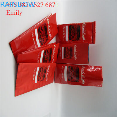 Efecto brillante del color de aluminio del ANIMAL DOMÉSTICO de los bolsos materiales del papel con el lazo 10000pcs de la lata