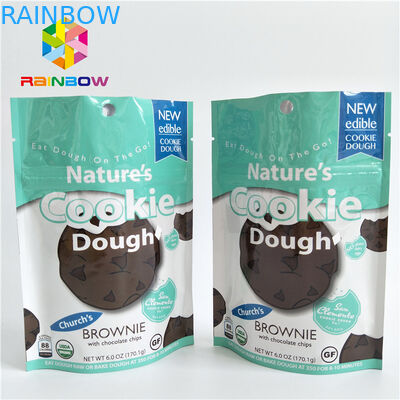 Bolsas de embalaje de alimentos de bocadillos de tamaño pequeño con puño superior de cremallera de color personalizado