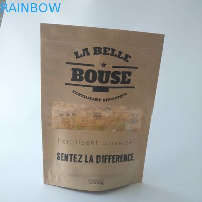 Embalaje de alimentos pequeños personalizados de papel Kraft marrón personalizado para palomitas de maíz