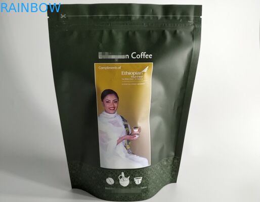 Bolsas plásticas de encargo laminadas que empaquetan el lacre del cierre en la parte superior con la válvula