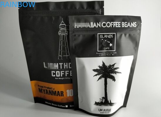 Bolsas plásticas de encargo laminadas que empaquetan el lacre del cierre en la parte superior con la válvula