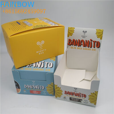 CMYK / Cartón de papel de color personalizado Certificado SGS para barra de chocolate