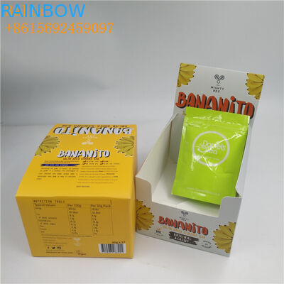 Cajas de papel impresas personalizadas de cartón corrugado para mostradores de mostradores de venta al por menor