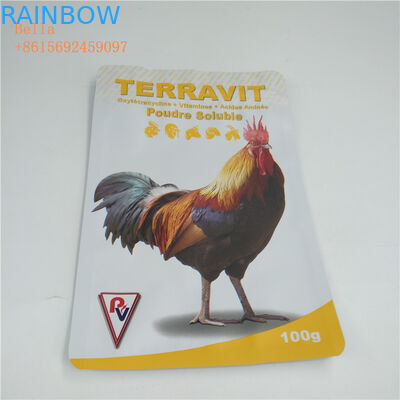 Grueso modificado para requisitos particulares bolsa plástica reciclable del alimento para animales con la impresión del logotipo