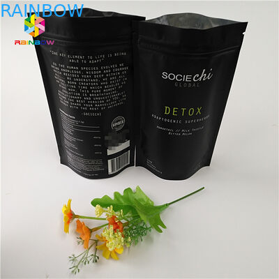 Embalaje de bolsas de bocadillos laminadas Mylar, Bolsa de cerradura de papel de aluminio para nueces de polvo de res