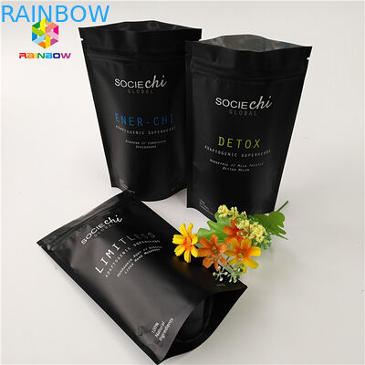 Embalaje de bolsas de bocadillos laminadas Mylar, Bolsa de cerradura de papel de aluminio para nueces de polvo de res