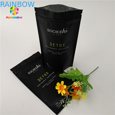 Embalaje de bolsas de bocadillos laminadas Mylar, Bolsa de cerradura de papel de aluminio para nueces de polvo de res