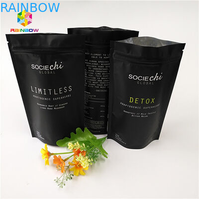 Embalaje de bolsas de bocadillos laminadas Mylar, Bolsa de cerradura de papel de aluminio para nueces de polvo de res