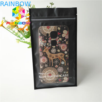 La aduana del material plástico impresa se levanta las bolsas para la caja del teléfono móvil