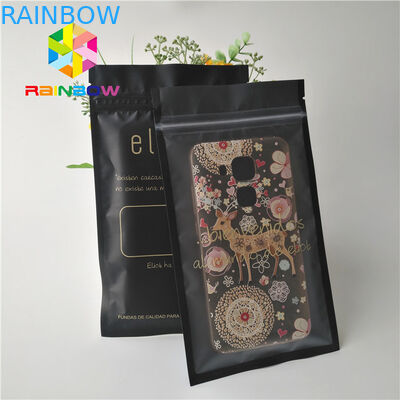 La aduana del material plástico impresa se levanta las bolsas para la caja del teléfono móvil