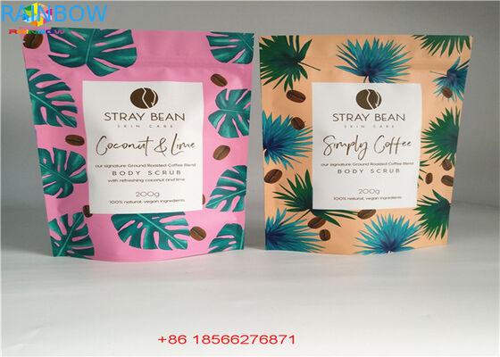 Levántese los materiales laminados holograma de empaquetado cosméticos del bolso del laser con la cremallera