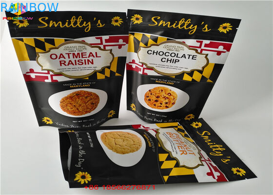 Las bolsas plásticas de plata claras que empaquetan la cerradura reconectable de la cremallera empaquetan el papel de aluminio