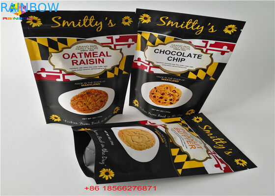 El papel de aluminio empaqueta las bolsas plásticas que empaquetan el lado tres sellado con el Ziplock superior