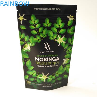 Bolsas plásticas Ziplock que empaquetan paquete sellado tres lados del aluminio de Noni de la muesca del rasgón el pequeño