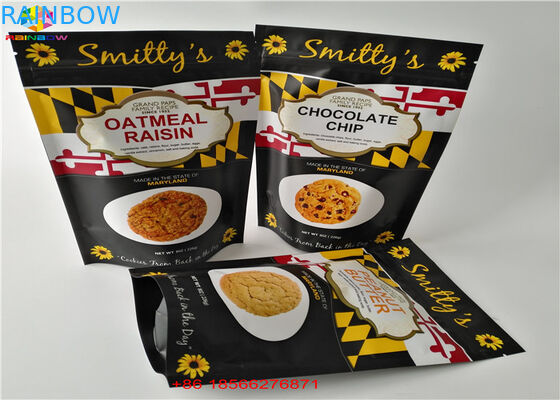 Las muescas Ziplock del rasgón a prueba de humedad se levantan los bolsos de aluminio del paquete de día de la bolsa para el bocado