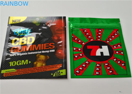 Bolsos de empaquetado del Ziplock de Mylar del cartucho de Vape de la hoja del holograma del incienso herbario del SGS mini