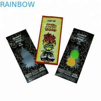 Mylar impreso aduana empaqueta los cartuchos de CBD Vape que empaquetan el bolso el bolso tamaño pequeño de la cremallera para el tanque de Vape