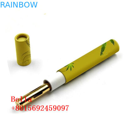 Logotipo modificado para requisitos particulares forma cilíndrica de empaquetado redondo del tubo de la caja de papel de aceite de CBD para herbario