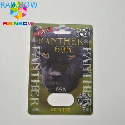 Tarjeta normal que empaqueta, tipo de empaquetado de la ampolla del tamaño del rinoceronte de la tarjeta de papel con 2 agujeros