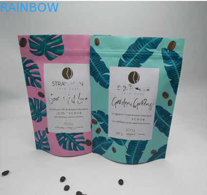 La categoría alimenticia se levanta el final mate de la hoja de encargo plástica de los bolsos de la bolsa para el embalaje del té