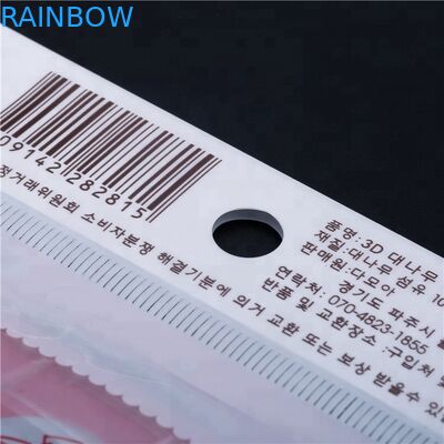 La impresión de Opp/de Cpp modificó el bolso de plástico transparente para requisitos particulares de empaquetado promocional para el cosmético