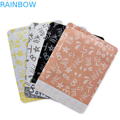 Tamaño modificado para requisitos particulares material de empaquetado cosmético superficial brillante liso del papel de aluminio del bolso