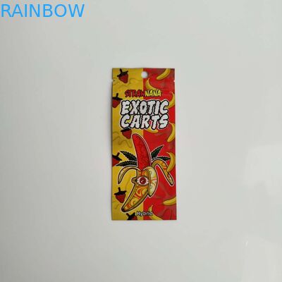 Tres bolsas plásticas selladas lado que empaquetan el bolso de cartucho que se puede volver a sellar de la pluma del aceite de Vape de la cremallera