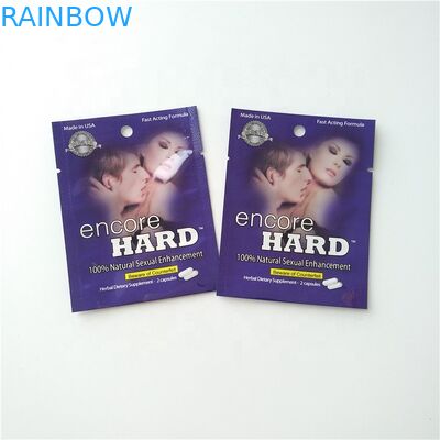 Cápsulas de empaquetado de la píldora de la bolsa de la hoja del color de CMYK que empaquetan la bolsa de Mylar de los bolsos