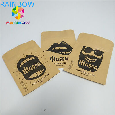 Bolsa de la hoja de la píldora que empaqueta la bolsa sellada lado modificada para requisitos particulares del papel de Kraft de la muestra tres